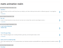 Tablet Screenshot of mattsanimationrealm.blogspot.com