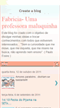 Mobile Screenshot of fabriciaumaprofessoramaluquinha.blogspot.com