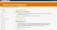 Desktop Screenshot of dialecticalconfusions.blogspot.com