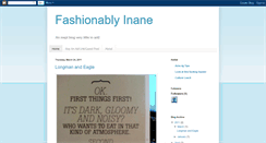 Desktop Screenshot of fashionablyinane.blogspot.com