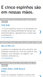 Mobile Screenshot of cincoespinhos.blogspot.com
