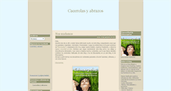 Desktop Screenshot of cacerolasyabrazos.blogspot.com