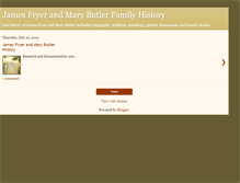 Tablet Screenshot of jamesfryerandmarybutler.blogspot.com