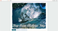 Desktop Screenshot of deepoceanchallengeblog.blogspot.com