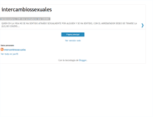 Tablet Screenshot of intercambiossexuales.blogspot.com