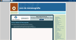 Desktop Screenshot of jocsdemecanografia.blogspot.com