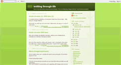 Desktop Screenshot of knittingthrough.blogspot.com