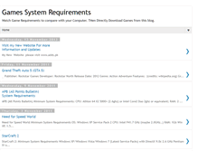 Tablet Screenshot of game-requirements.blogspot.com