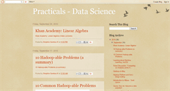 Desktop Screenshot of practicals-datascience.blogspot.com