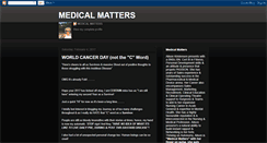 Desktop Screenshot of medicalmattersminutes.blogspot.com