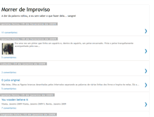 Tablet Screenshot of morrerdeimproviso.blogspot.com