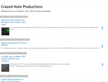 Tablet Screenshot of crazedmuleproductions.blogspot.com
