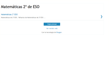 Tablet Screenshot of mate2eso.blogspot.com