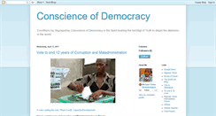 Desktop Screenshot of conscienceofdemocracy.blogspot.com