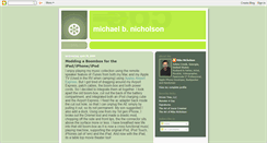 Desktop Screenshot of mbnicholson.blogspot.com