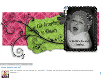 Tablet Screenshot of lifeaccordingtowhitney.blogspot.com