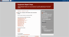 Desktop Screenshot of equipmentrepairshops.blogspot.com