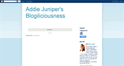 Desktop Screenshot of addiejuniper.blogspot.com