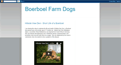 Desktop Screenshot of boerboelfarmdog.blogspot.com