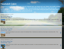 Tablet Screenshot of hawksbillcabin.blogspot.com