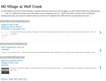 Tablet Screenshot of no-villageatwolfcreek.blogspot.com