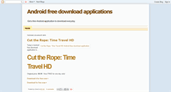 Desktop Screenshot of androidfreedownloadapplications.blogspot.com