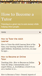 Mobile Screenshot of how-to-become-a-tutor.blogspot.com