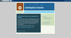 Desktop Screenshot of marketplacenetwork.blogspot.com