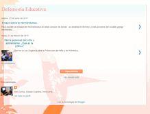 Tablet Screenshot of defensoriaeduc.blogspot.com