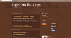 Desktop Screenshot of beginners-linux-tips.blogspot.com