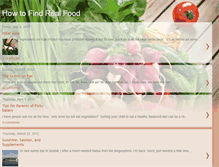 Tablet Screenshot of howtofindrealfood.blogspot.com