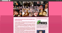 Desktop Screenshot of masmujeresporsonora.blogspot.com
