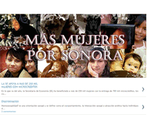 Tablet Screenshot of masmujeresporsonora.blogspot.com