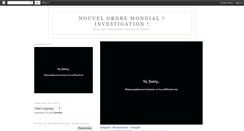 Desktop Screenshot of nouvelordremondialinvestigation.blogspot.com