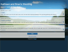 Tablet Screenshot of kathleenandbrianswedding.blogspot.com