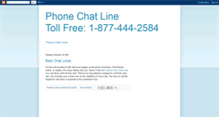 Desktop Screenshot of phonechatlines.blogspot.com