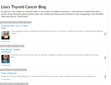 Tablet Screenshot of lisasthyroid.blogspot.com