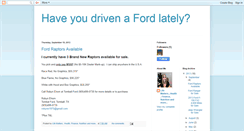 Desktop Screenshot of haveyoudrivenafordlately.blogspot.com