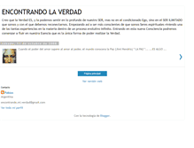 Tablet Screenshot of encontrandomiverdad.blogspot.com