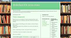 Desktop Screenshot of c6hokulani2k12.blogspot.com