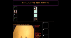 Desktop Screenshot of metal-tattoo-rock-tattoos.blogspot.com