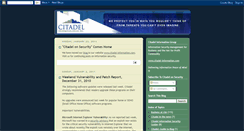 Desktop Screenshot of citadelonsecurity.blogspot.com