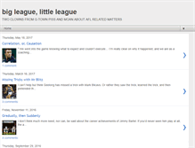 Tablet Screenshot of bigleaguelittleleague.blogspot.com