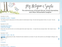 Tablet Screenshot of myreligionissimple.blogspot.com