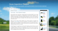 Desktop Screenshot of houseinspectionchecklist.blogspot.com