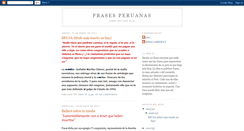 Desktop Screenshot of frasesperuanas.blogspot.com