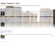 Tablet Screenshot of hablacabezadelibro.blogspot.com