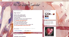 Desktop Screenshot of nosequieresuicidar.blogspot.com