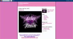 Desktop Screenshot of ladies-passion.blogspot.com