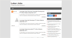 Desktop Screenshot of lokerjobs.blogspot.com